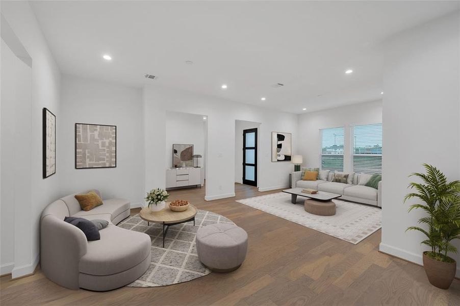 Furnished interior view inside a new home in , Houston (Image 5).