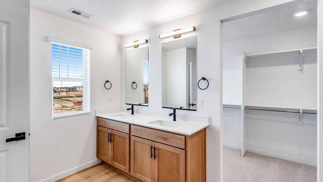 Furnished interior view inside a new home in Horizon Uptown, Aurora (Image 8). Furnished interior view inside a new home in Horizon Uptown, Aurora (Image 8).