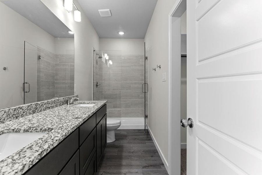Furnished interior view inside a new home in Trails of Fossil Creek, Fort Worth (Image 7).