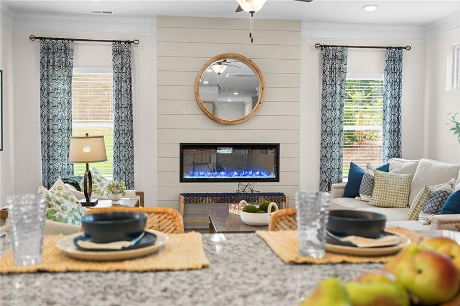 Furnished interior view inside a new home in Sanders Park, Austell (Image 27).