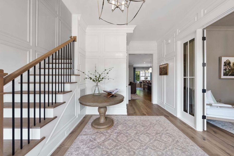 Representative furnished interior of a home built from the Oakmont American Farmhouse by Homes by Dickerson in Cattail, Clayton (Image 6).
