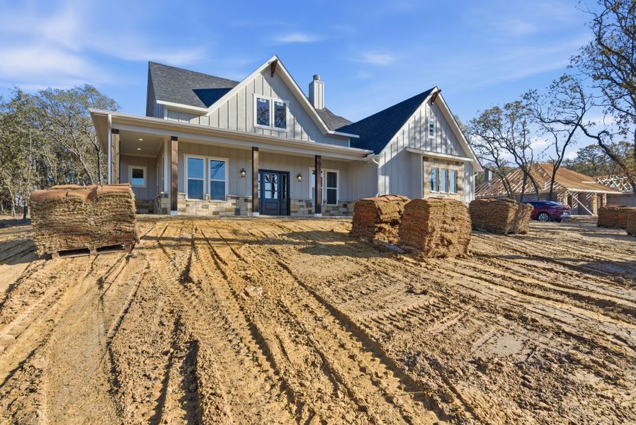 Representative exterior photo of a completed home built from the Canyon Plan by Zeal Home Builders in Sunrise Point, Weatherford, TX (Image 25).