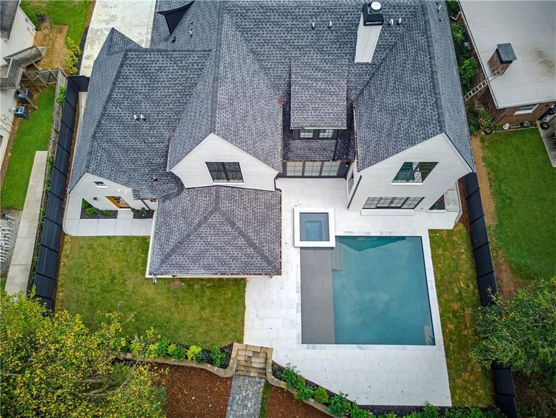 Exterior details and patio area of a home in , Atlanta (Image 42).