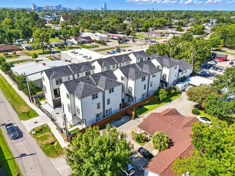 Drone shot showing the neighborhood Drone shot showing the neighborhood