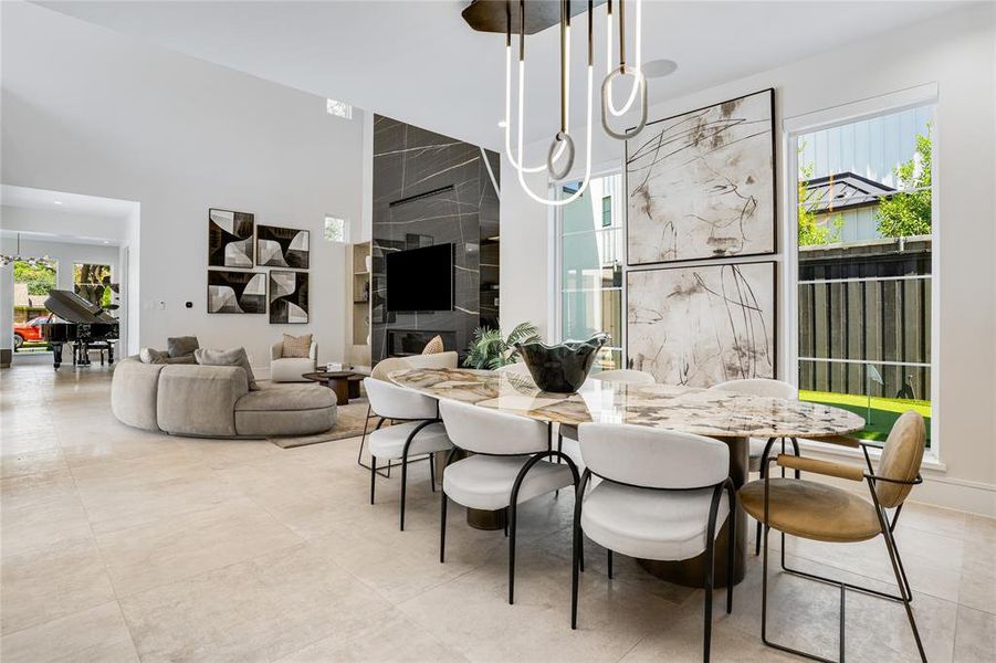 Furnished interior view inside a new home in , Dallas (Image 32).