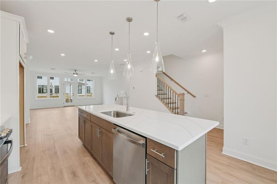 Furnished interior view inside a new home in , Buford (Image 11). Furnished interior view inside a new home in , Buford (Image 11).