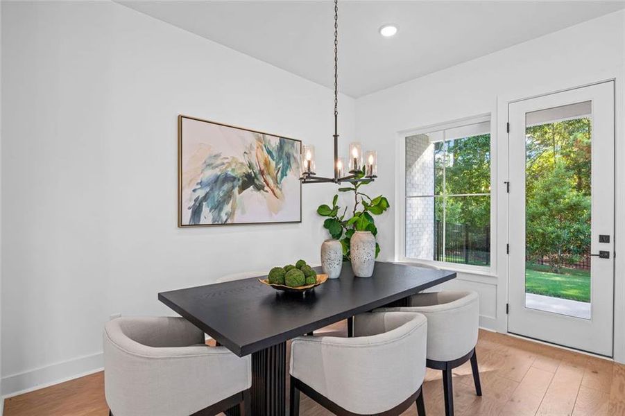 Furnished interior view inside a new home in , Alpharetta (Image 18).
