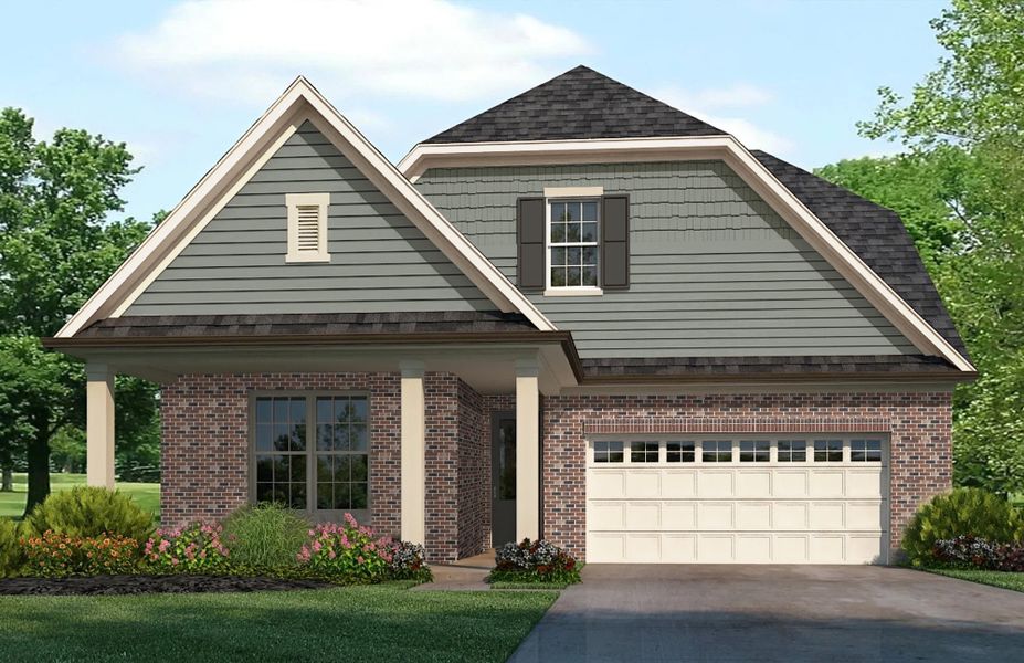 Representative exterior photo of a completed home built from the Lewis by Grant & Co in Union Depot, Bartlett, TN (Image 5).