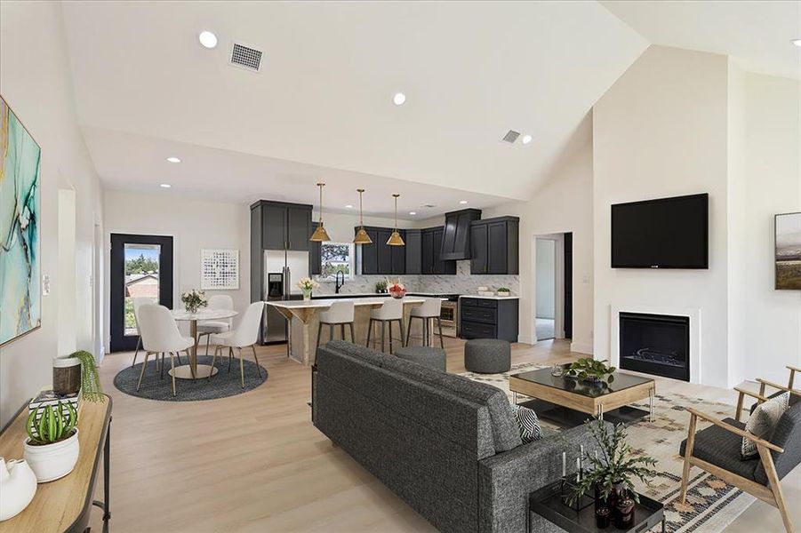 Furnished interior view inside a new home in , Pottsboro (Image 7).