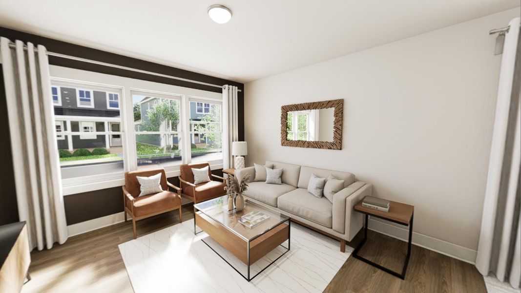 Furnished interior view inside a new home in Ponder, Wendell (Image 5).