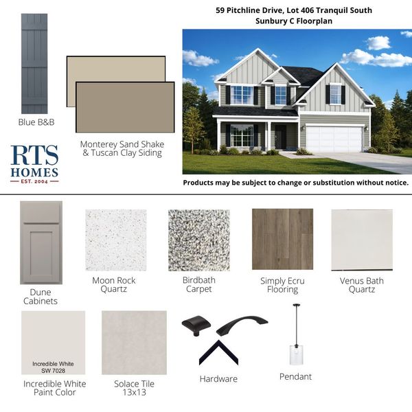 2D floor plan layout of this home in Tranquil South, Hinesville, GA (Image 4).