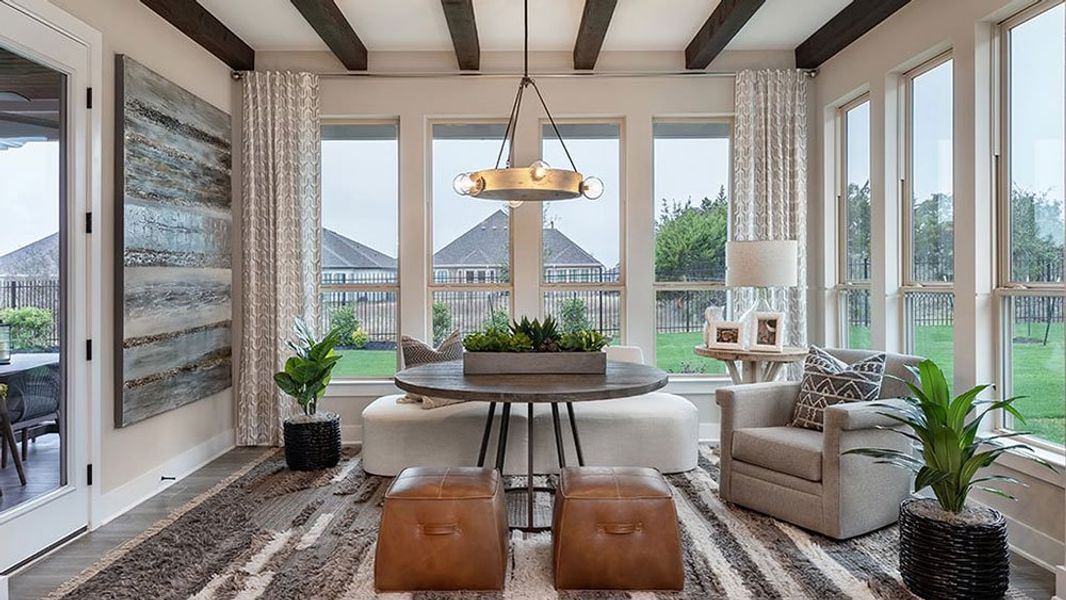 Representative furnished interior of a home built from the Calabash by Taylor Morrison in Easton Park 60s, Austin (Image 18).