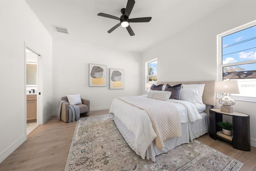 Furnished interior view inside a new home in , Dunedin (Image 27).