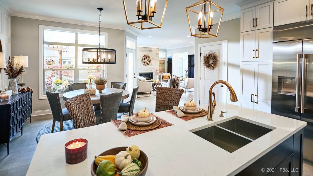 Furnished interior view inside a new home in The Courtyards on Robinson Church, Harrisburg (Image 9).