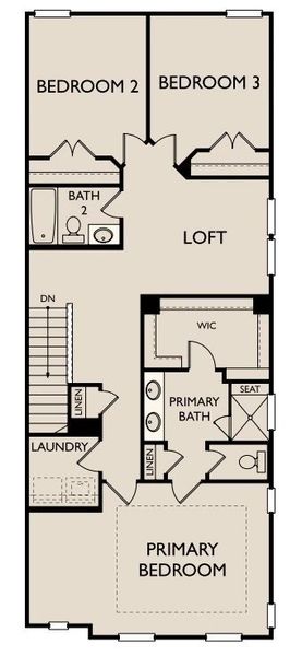 2D floor plan layout of this home in Promenade at Clari Park, Murfreesboro, TN (Image 3). 2D floor plan layout of this home in Promenade at Clari Park, Murfreesboro, TN (Image 3).