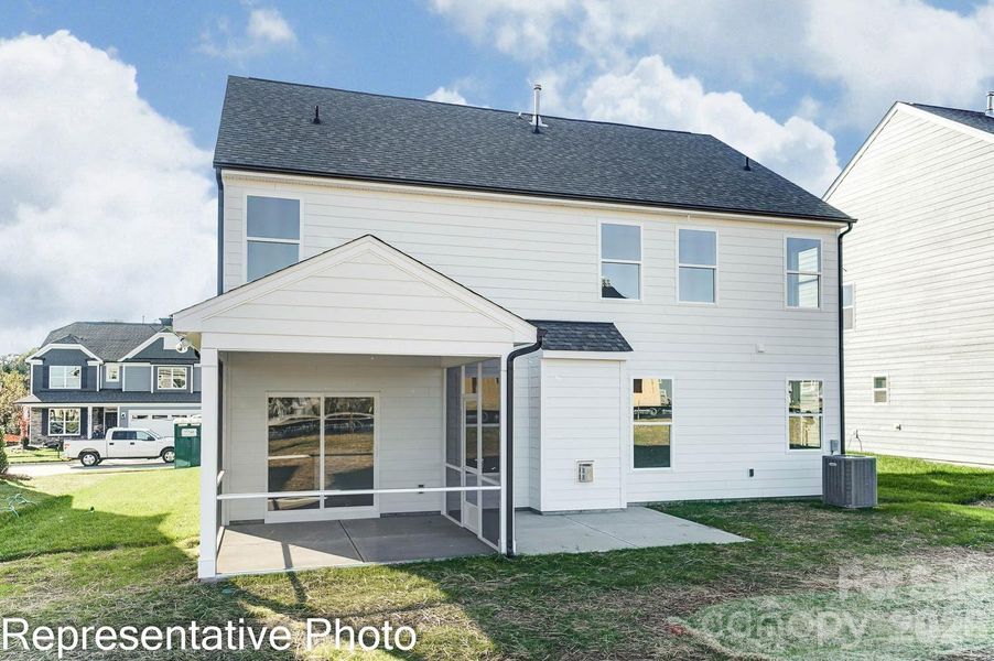 Exterior details and patio area of a home in Enclave at Riverdale, Huntersville (Image 4).