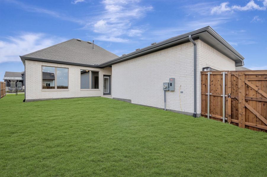 Exterior details and patio area of a home in Talia – Garden Series, Mesquite (Image 4).