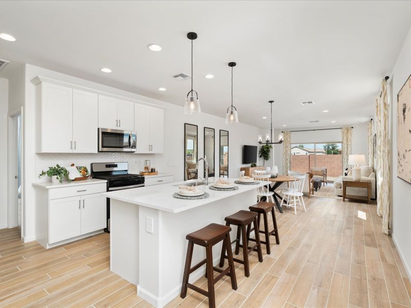 Furnished interior view inside a new home in Summerstone II, Marana (Image 4).