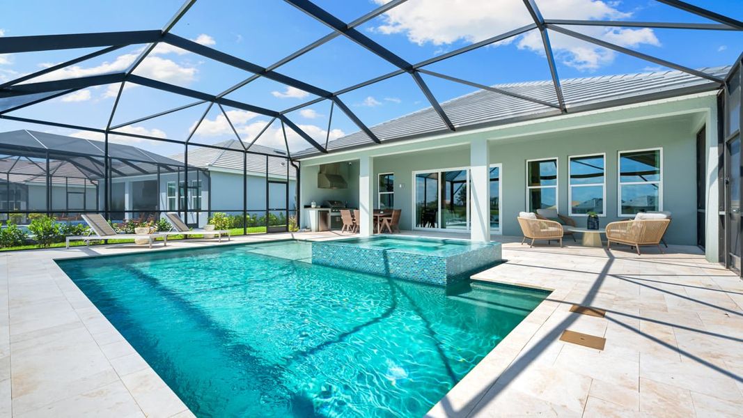 Exterior details and patio area of a home in Coasterra Community Group Page, Palmetto (Image 27).