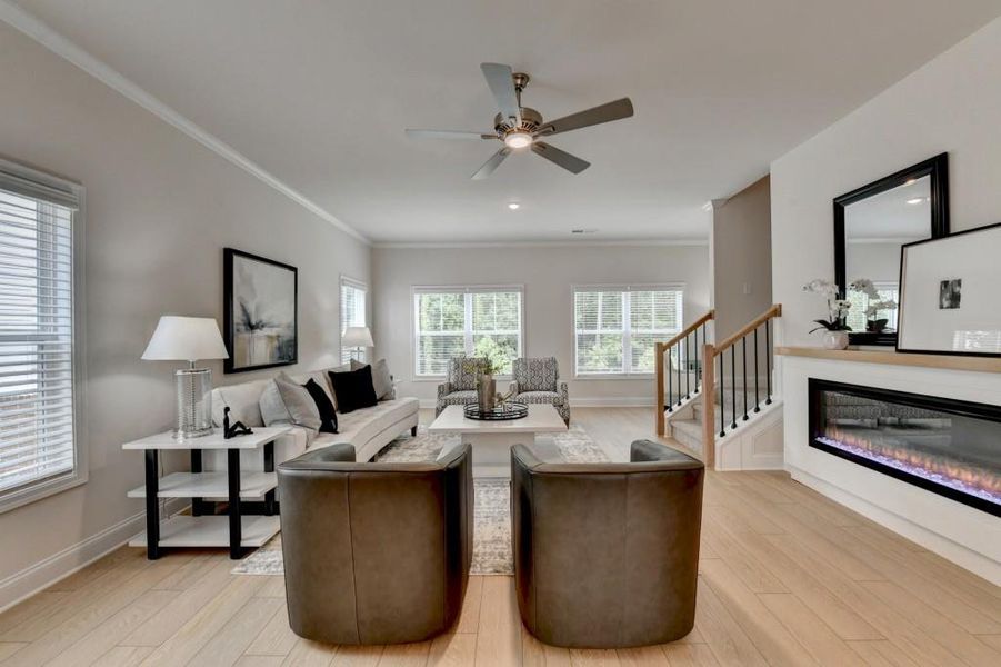 Furnished interior view inside a new home in Magnolia Grove, Mableton (Image 68). Furnished interior view inside a new home in Magnolia Grove, Mableton (Image 68).