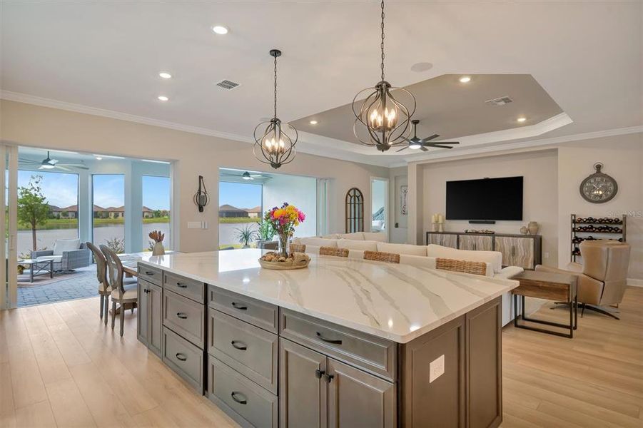 Furnished interior view inside a new home in , Palmetto (Image 57).