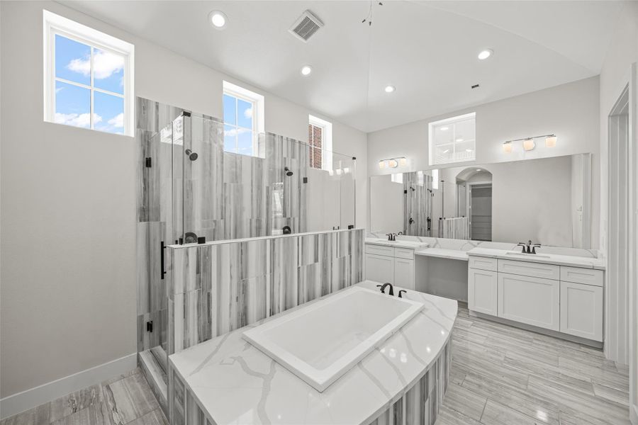 Furnished interior view inside a new home in , Cypress (Image 6).