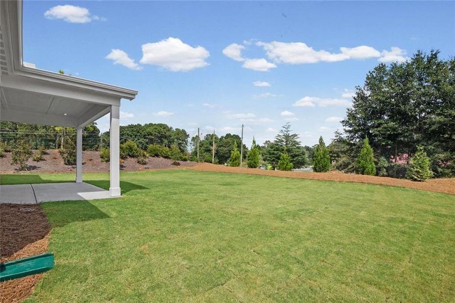 Exterior details and patio area of a home in Woodberry, Canton (Image 25).