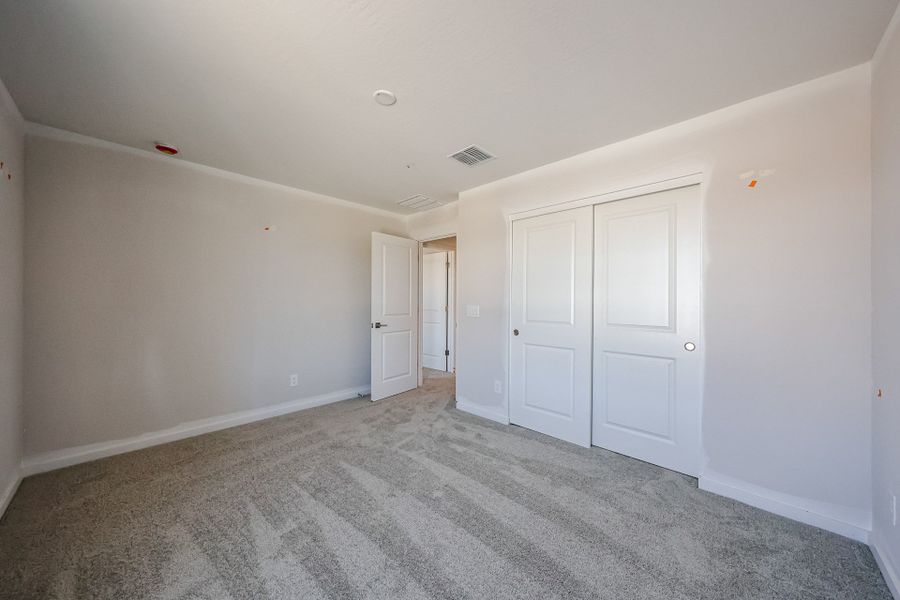 A room with white doors. A room with white doors.