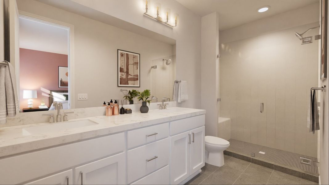 Representative furnished interior of a home built from the Juliana by New Home Co. in The Duets Collection at Novel, Austin (Image 12). Representative furnished interior of a home built from the Juliana by New Home Co. in The Duets Collection at Novel, Austin (Image 12).