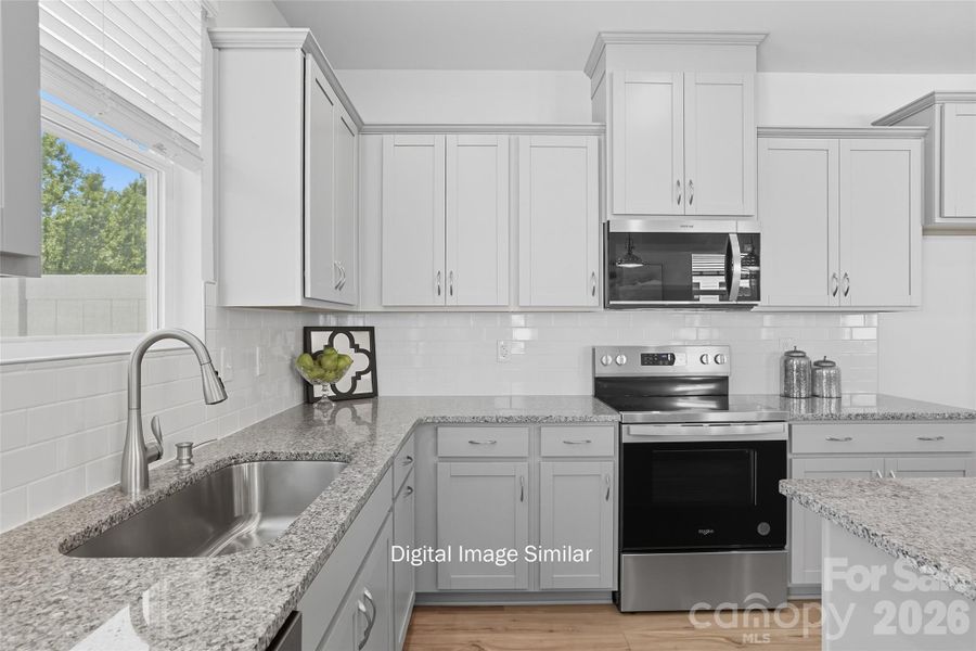 Furnished interior view inside a new home in Bailey Run, Charlotte (Image 9).