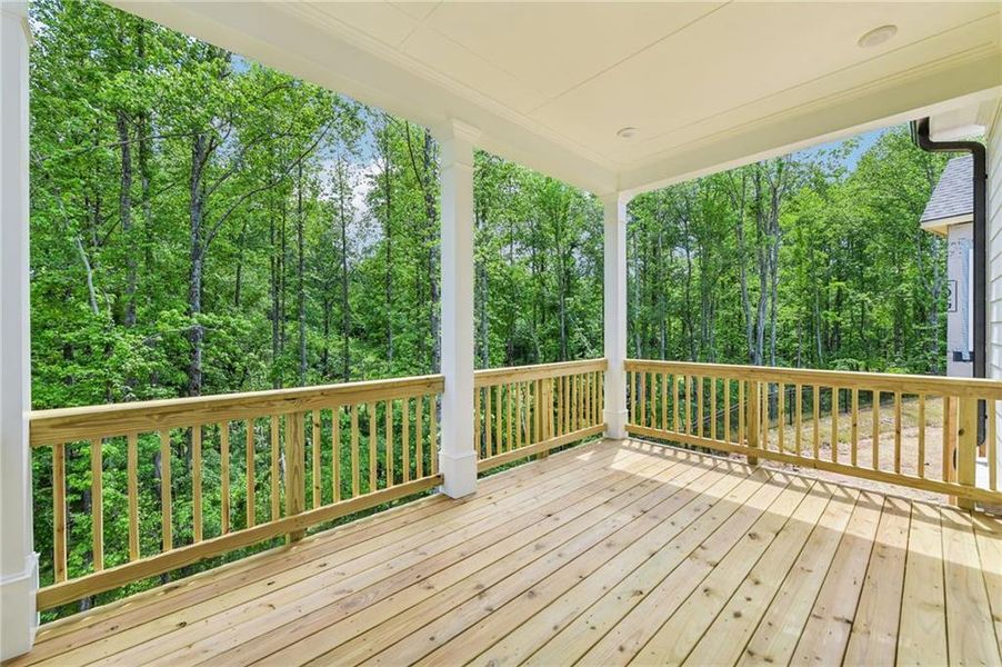 Exterior details and patio area of a home in Waterhaven, Cumming (Image 4).