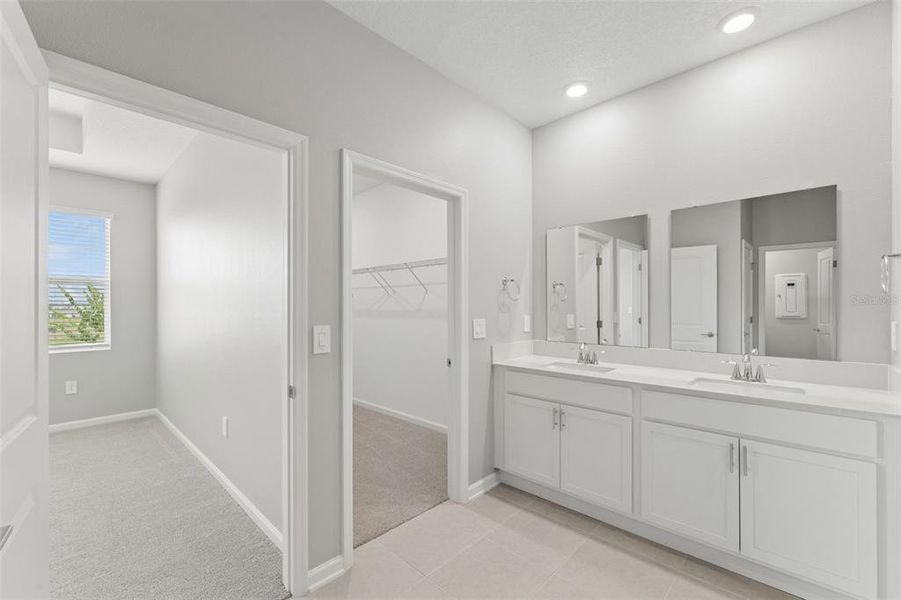 Furnished interior view inside a new home in Wellness Ridge, Clermont (Image 16). Furnished interior view inside a new home in Wellness Ridge, Clermont (Image 16).
