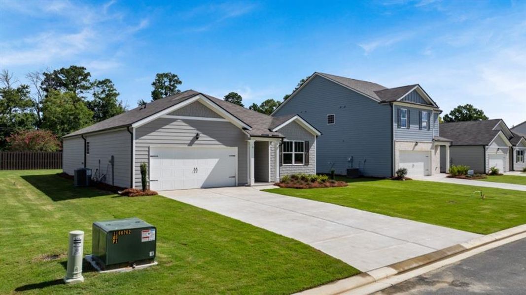 Front exterior of a new home in Northberry, Rome, GA, highlighting curb appeal (Image 22).