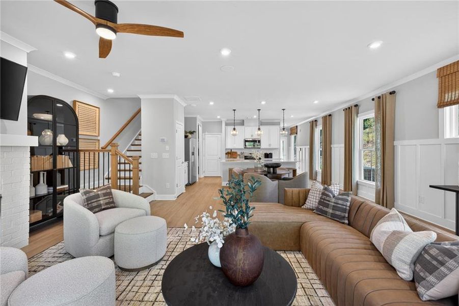 Furnished interior view inside a new home in Ansley Towns, Cumming (Image 11).