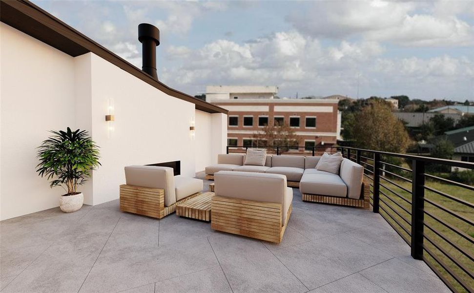 Roof Top Deck Rendering