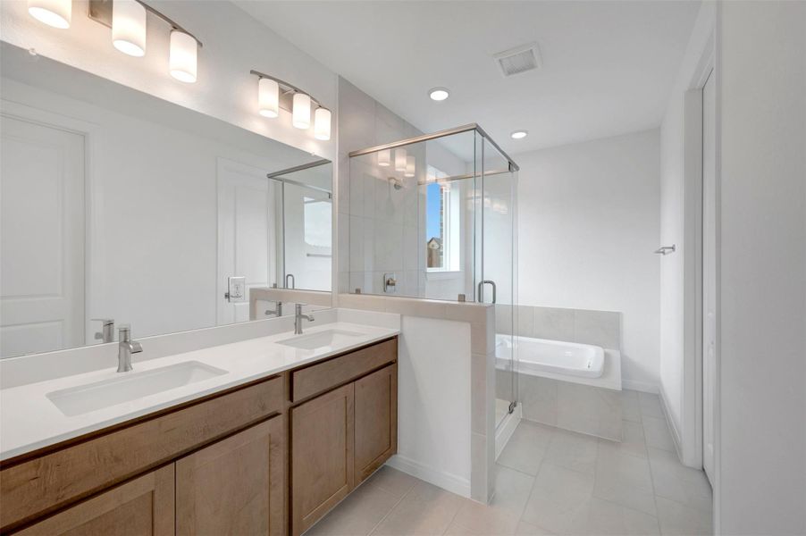 Furnished interior view inside a new home in Jordan Ranch - Terrace Collection, Fulshear (Image 9).