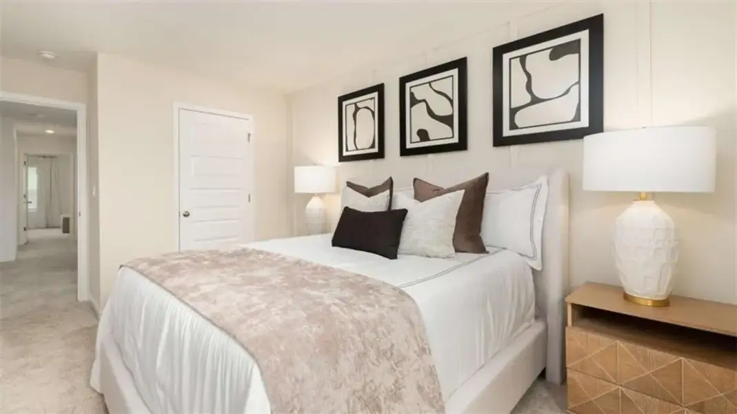 Furnished interior view inside a new home in The Village at Sandy Plains, Marietta (Image 26). Furnished interior view inside a new home in The Village at Sandy Plains, Marietta (Image 26).