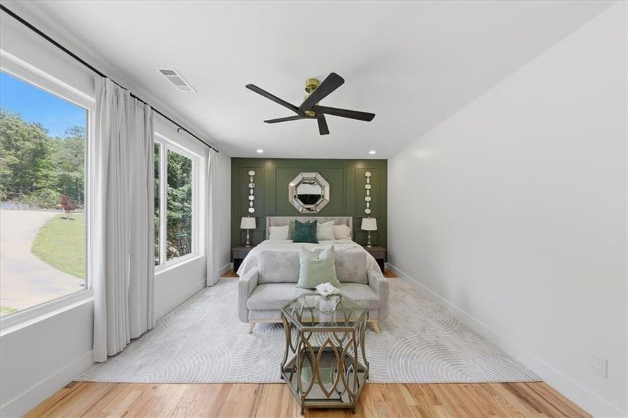 Furnished interior view inside a new home in , Atlanta (Image 19).