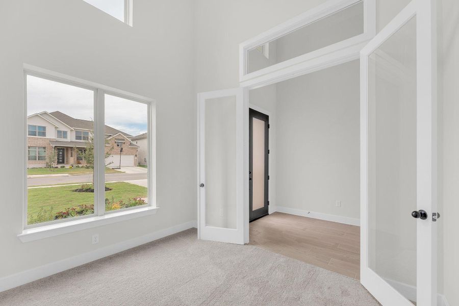 Spacious, unfurnished interior of a new home in Santa Rita Ranch, Liberty Hill (Image 42). Spacious, unfurnished interior of a new home in Santa Rita Ranch, Liberty Hill (Image 42).