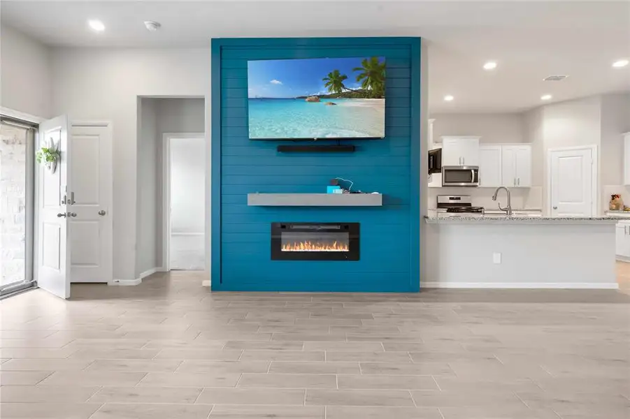 Furnished interior view inside a new home in Heritage Village, Haltom City (Image 4).