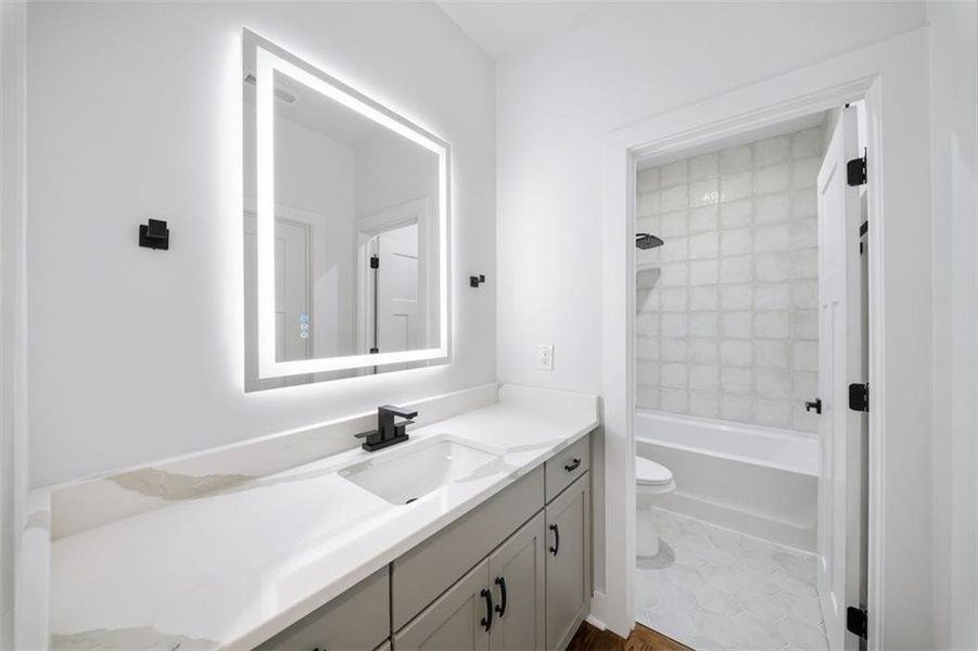 Furnished interior view inside a new home in Silvercrest Lakes, Acworth (Image 37).