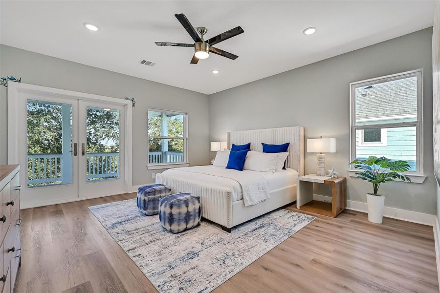 Furnished interior view inside a new home in , Galveston (Image 28). Furnished interior view inside a new home in , Galveston (Image 28).