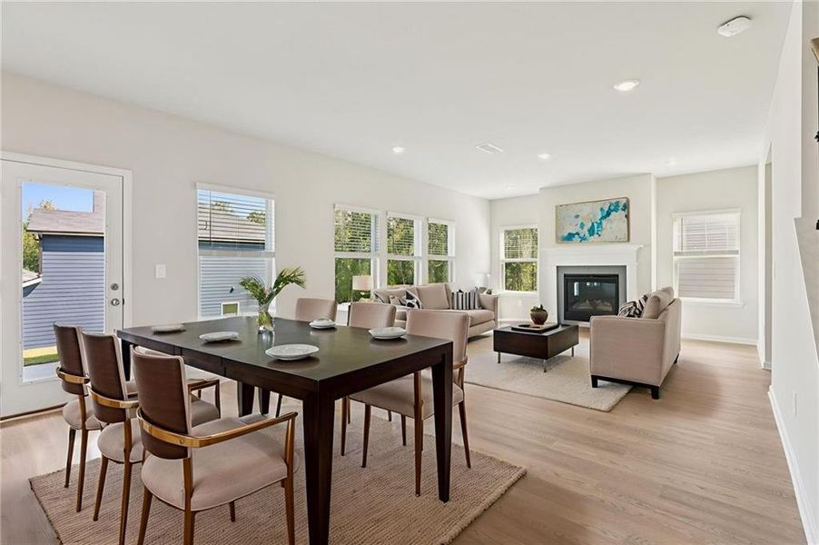 Furnished interior view inside a new home in The Oaks at Dawson, Dawsonville (Image 4).