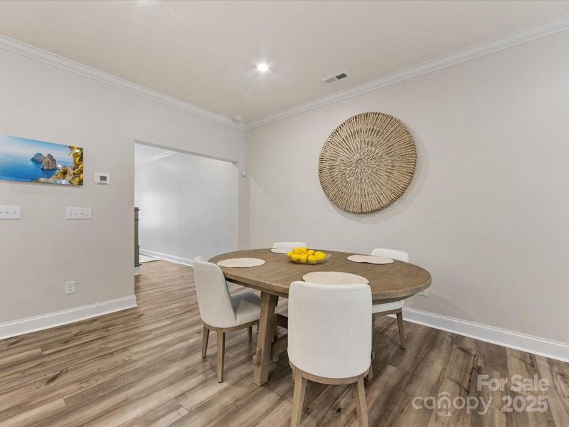 Furnished interior view inside a new home in Towns at Rea Colony, Charlotte (Image 9).