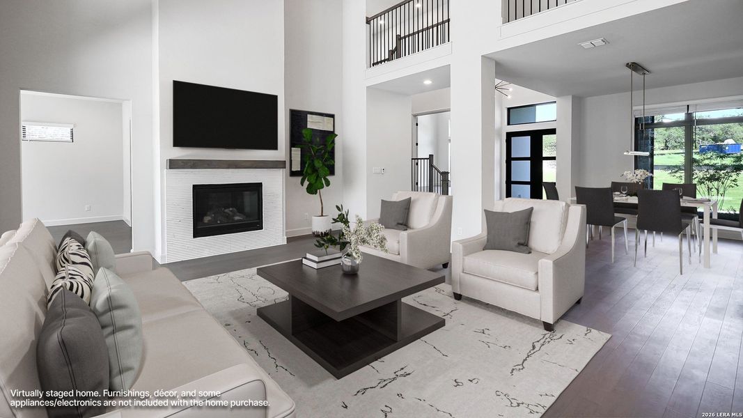 Furnished interior view inside a new home in Thornebrook, Bulverde (Image 7). Furnished interior view inside a new home in Thornebrook, Bulverde (Image 7).