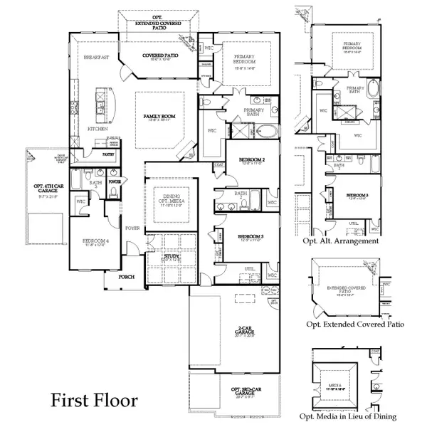 2D floor plan layout of this home in Nelson Lake Estates, Rockwall, TX (Image 5).