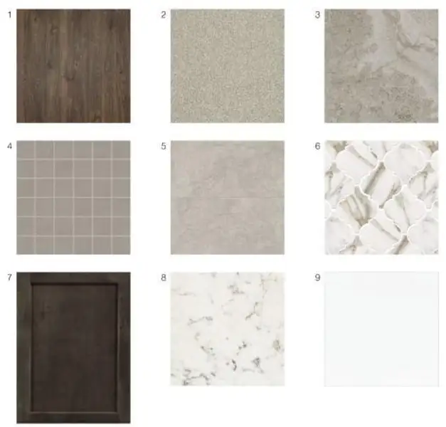 Sample of building materials used in homes in Towson Village, Peachtree City (Image 4).