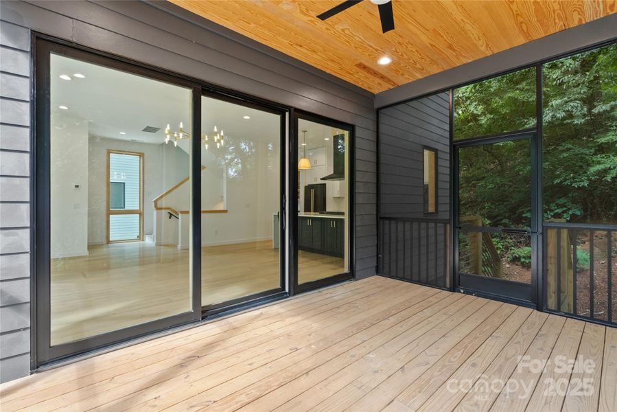 Exterior details and patio area of a home in , Asheville (Image 27).