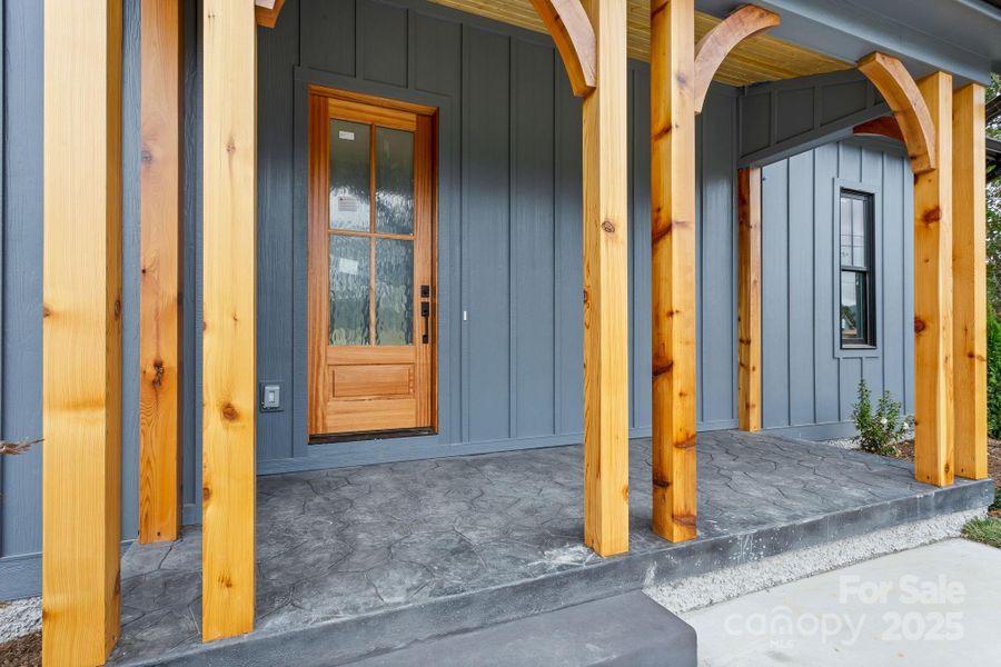 Exterior details and patio area of a home in , Fairview (Image 24).