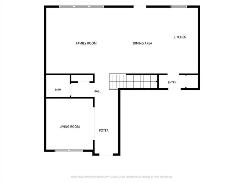 2D floor plan layout of this home in Ellington Farms, Statham, GA (Image 5).